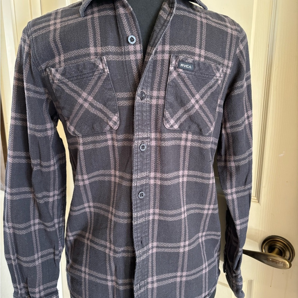 RVCA Plaid Button-Up Shirt